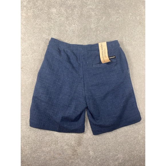 SCOTCH & SODA Men's Pull On Shorts Blue Drawstring Cotton Poly Shorts Small NWT - Picture 3 of 12